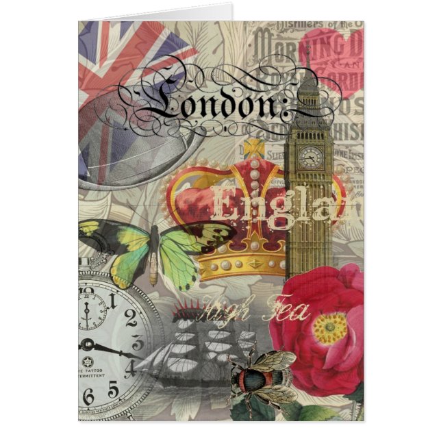 London England Reisen Vintag Europe Art (Vorne)
