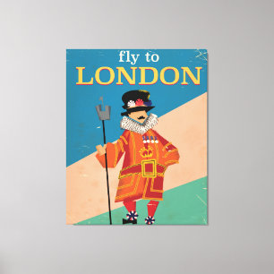 London, England, Reiseplakat Leinwanddruck