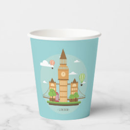 London England Sehenswürdigkeiten Paper Cups Party Pappbecher