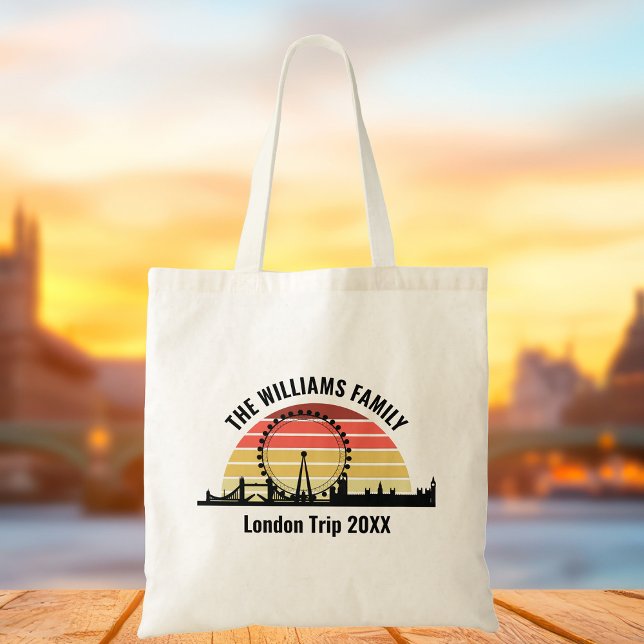 London England Sunset Custom Family Trip Tragetasche (Von Creator hochgeladen)