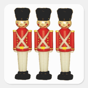 London England Toy Soldiers Quadratischer Aufkleber