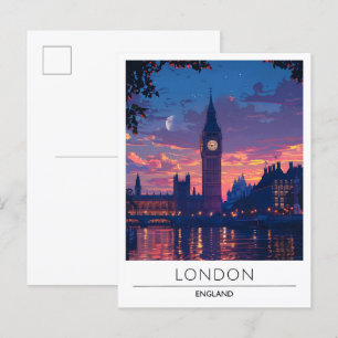 London England Travel Postkarte