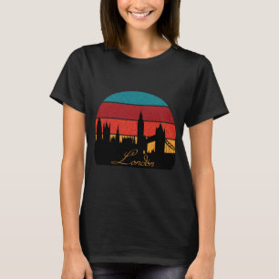 London England Uhrenturm Retro Reise T-Shirt