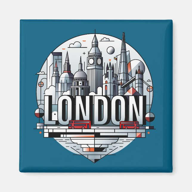 London England United Kingdom Magnet (Vorne)