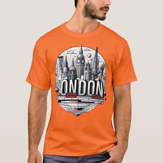 London England United Kingdom T-Shirt (Vorderseite)