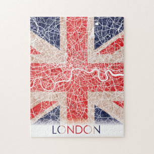 London England Vereinigtes Königreich Flaggenstadt