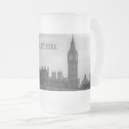 London England Vereinigtes Königreich Mattglas Bierglas