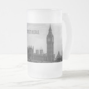 London England Vereinigtes Königreich Mattglas Bierglas