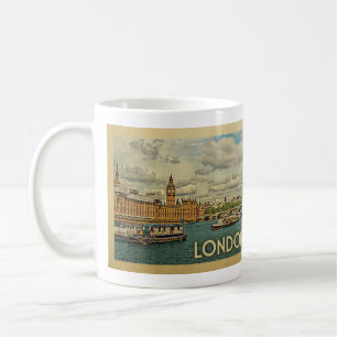 London England Vintage Travel Kaffeetasse