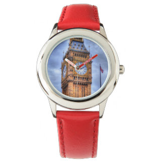 London, England's Historic Elizabeth Tower Big Ben Armbanduhr
