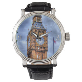 London, England's Historic Elizabeth Tower Big Ben Armbanduhr