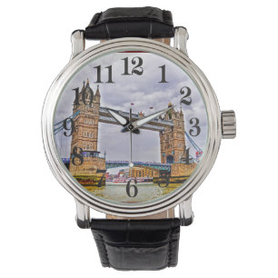 London, Englands historische Tower Bridge Armbanduhr