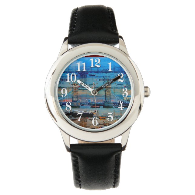 London, Englands historische Tower Bridge Armbanduhr (Vorderseite)
