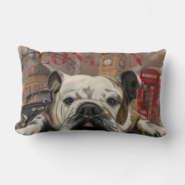 London English Bulldog Lendenkissen (Vorderseite)