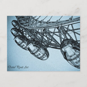 London Eye Art Postkarte