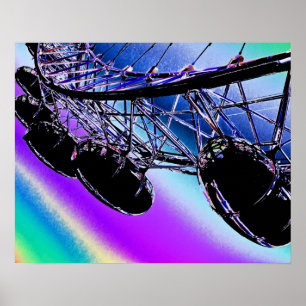 London Eye Digital Image Poster
