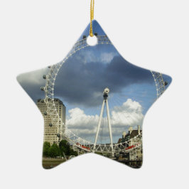 London Eye Keramik Ornament