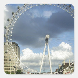 London Eye Quadratischer Aufkleber