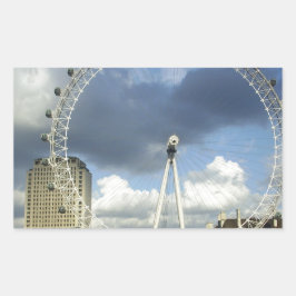 London Eye Rechteckiger Aufkleber