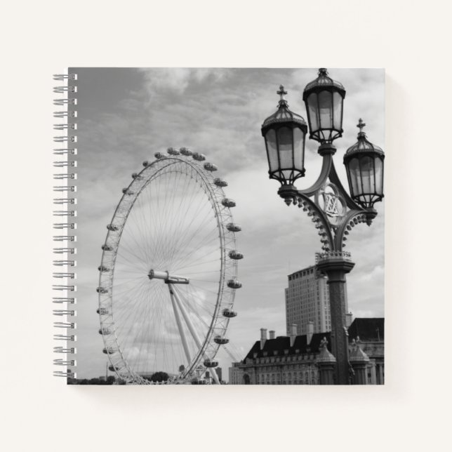 London Eye Spiral Notebook Notizbuch (Vorderseite)