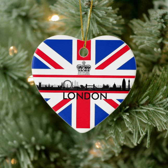 London Eye Union Jack Flag Christmas Ornament (Baum)