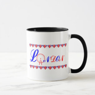 London Eye Union Jack Theme Mug britannique