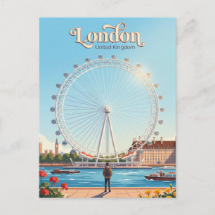 London Eye Vereinigtes Königreich Postkarte