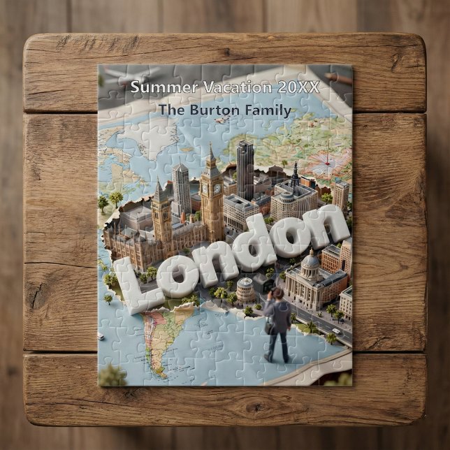 London Family Vacation 3D Travel Trip Souvenir  (Von Creator hochgeladen)