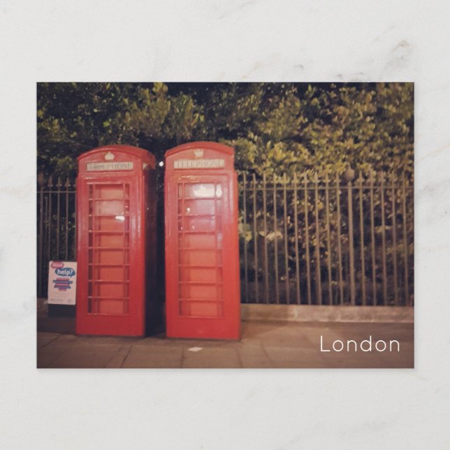 London Feiertagspostkarte (Vorderseite)