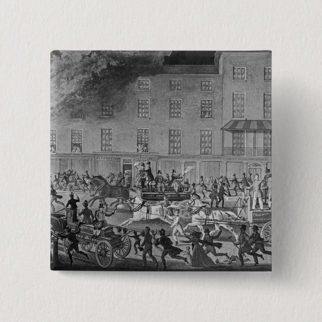 London-Feuerspritzen Button (Vorderseite)