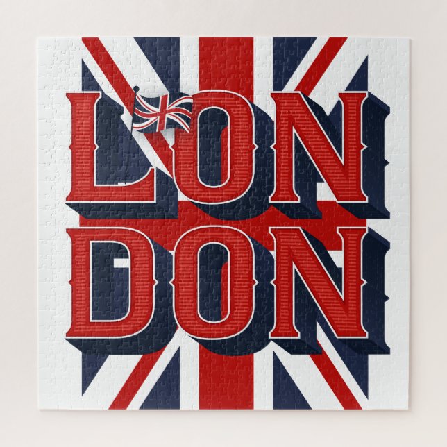 London-Flaggen-Puzzlespiel (20x20) (Vertikal)