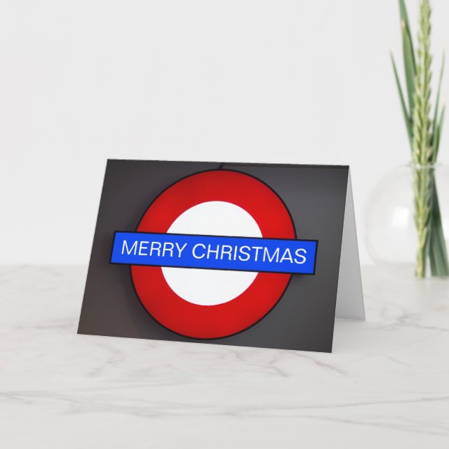 London Frohe Weihnachtsgrüße Karte (Vorderseite)