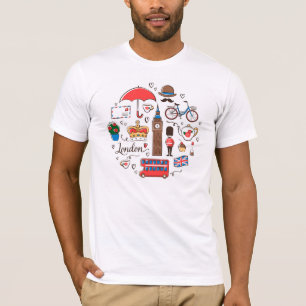 London-Gekritzel T-Shirt