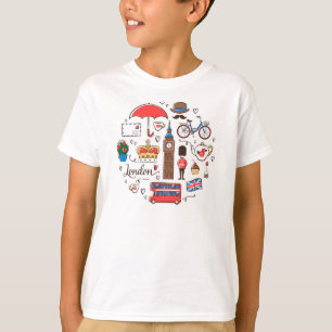 London-Gekritzel T-Shirt