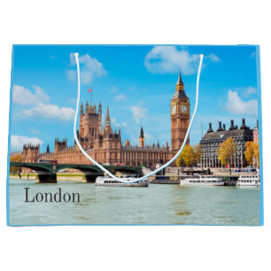 London, Großbritannien Big Ben View Große Geschenktüte