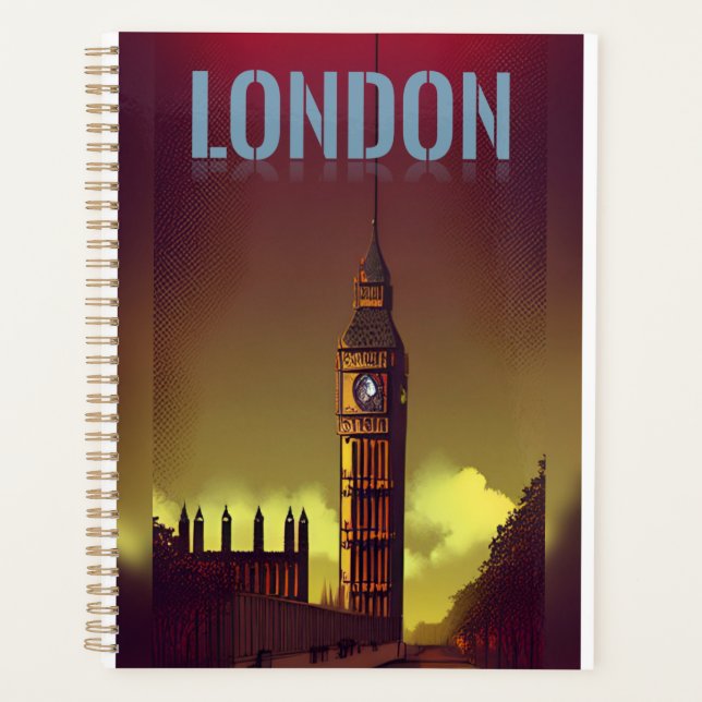 London Großbritannien Notebook Planer (Vorderseite)