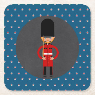 London Guard Boy Birthday Party Rechteckiger Pappuntersetzer