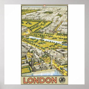 London Gwr, Vintag Poster