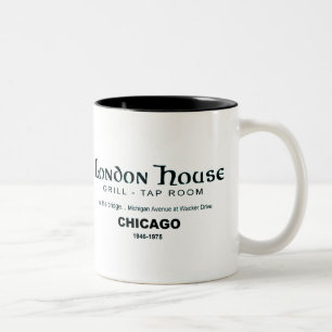 London-Haus-Restaurant-Verein, Chicago, IL Zweifarbige Tasse