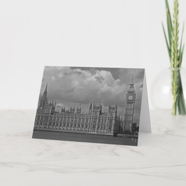 London-Häuser des Parlaments u. des Big Bens Karte (Vorderseite)