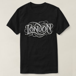 London Heavy Metal Calligraphy - London Metalheads T-Shirt