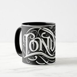 London Heavy Metal Calligraphy - London Metalheads Tasse