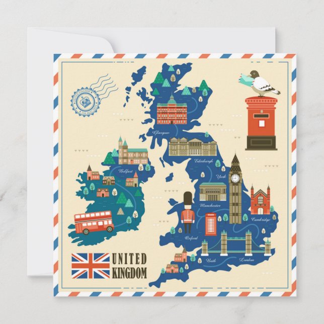 London Holiday Card Feiertagskarte (Vorderseite)