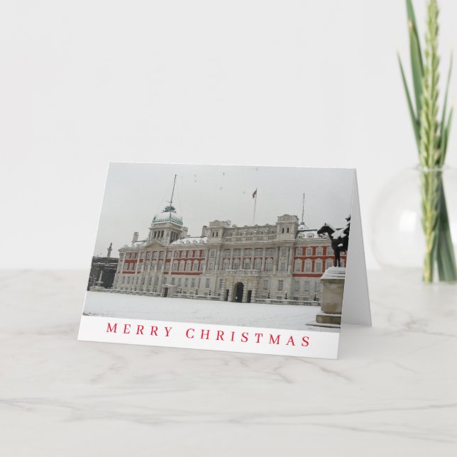 London Horse Guards Parade vue carte de Noël (Devant)
