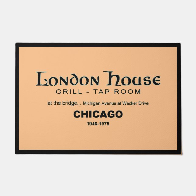 London House Restaurant Club, Chicago, IL Fußmatte (Vorderseite)