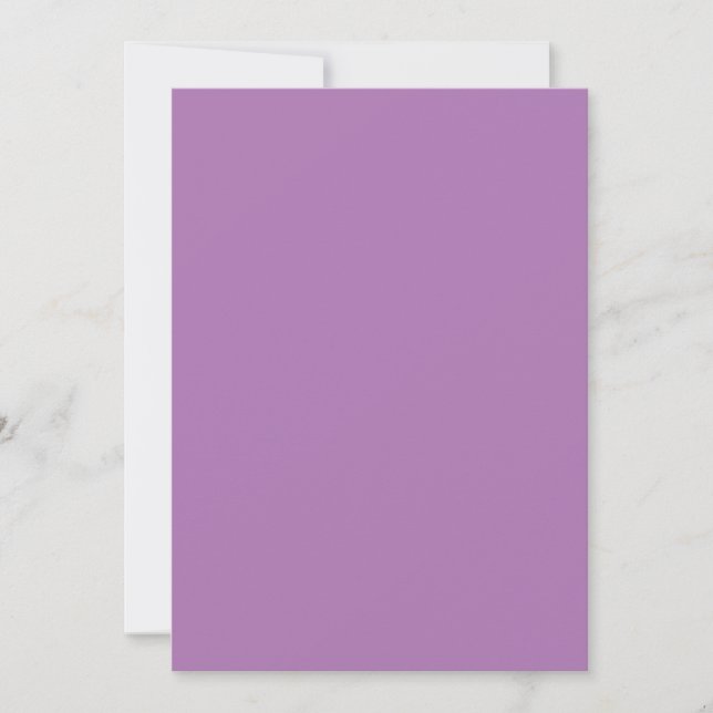 London Hue, Opera Mauve, blasses Lila, Einladung (Vorderseite)