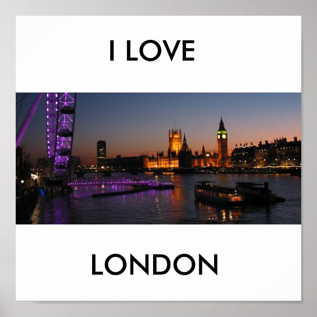 london, I LIEBE, LONDON Poster (Vorne)