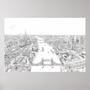London-Illustration Poster