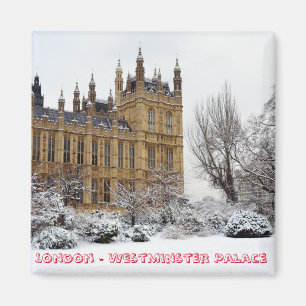 London im Winter, Westminster (Kühlschrankmagnet) Magnet