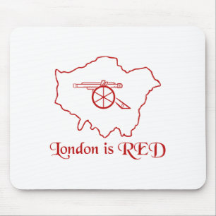 London ist rot Arsenal Mousepad